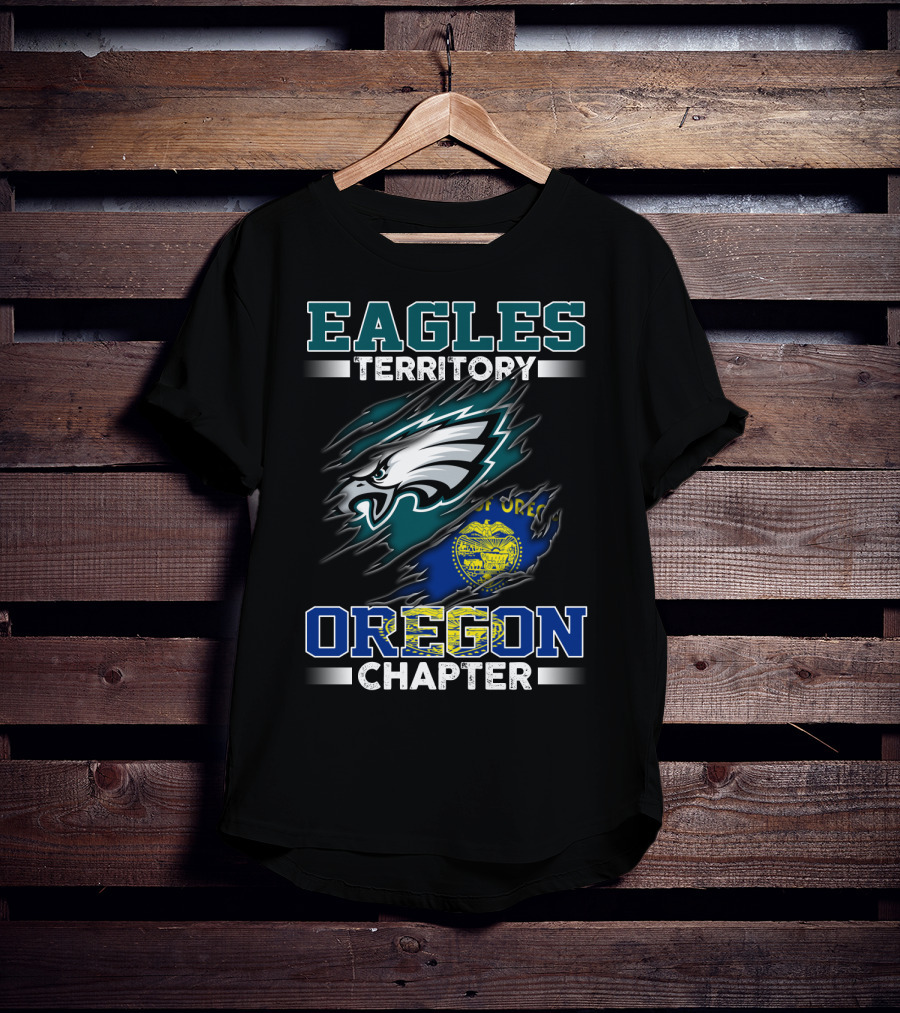 Eagles Territory Oregon Chapter Football Fan T-Shirt
