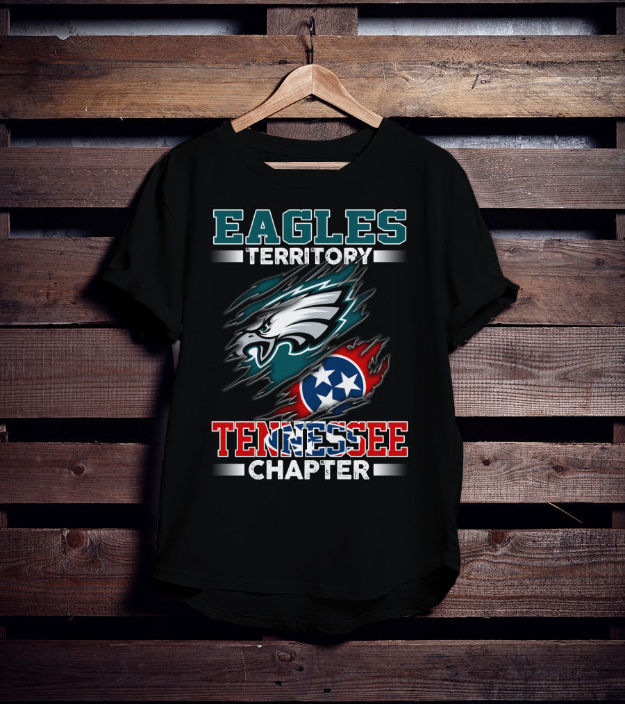 Eagles Territory Tennessee Chapter Philadelphia Football Fans Circle T-Shirt