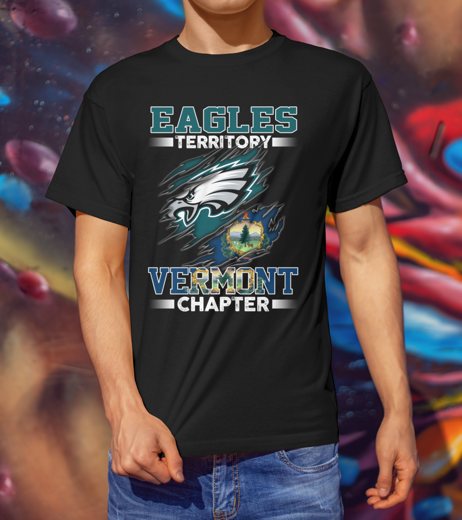 Eagles Territory Vermont Chapter Logo With Vermont Seal T-Shirt