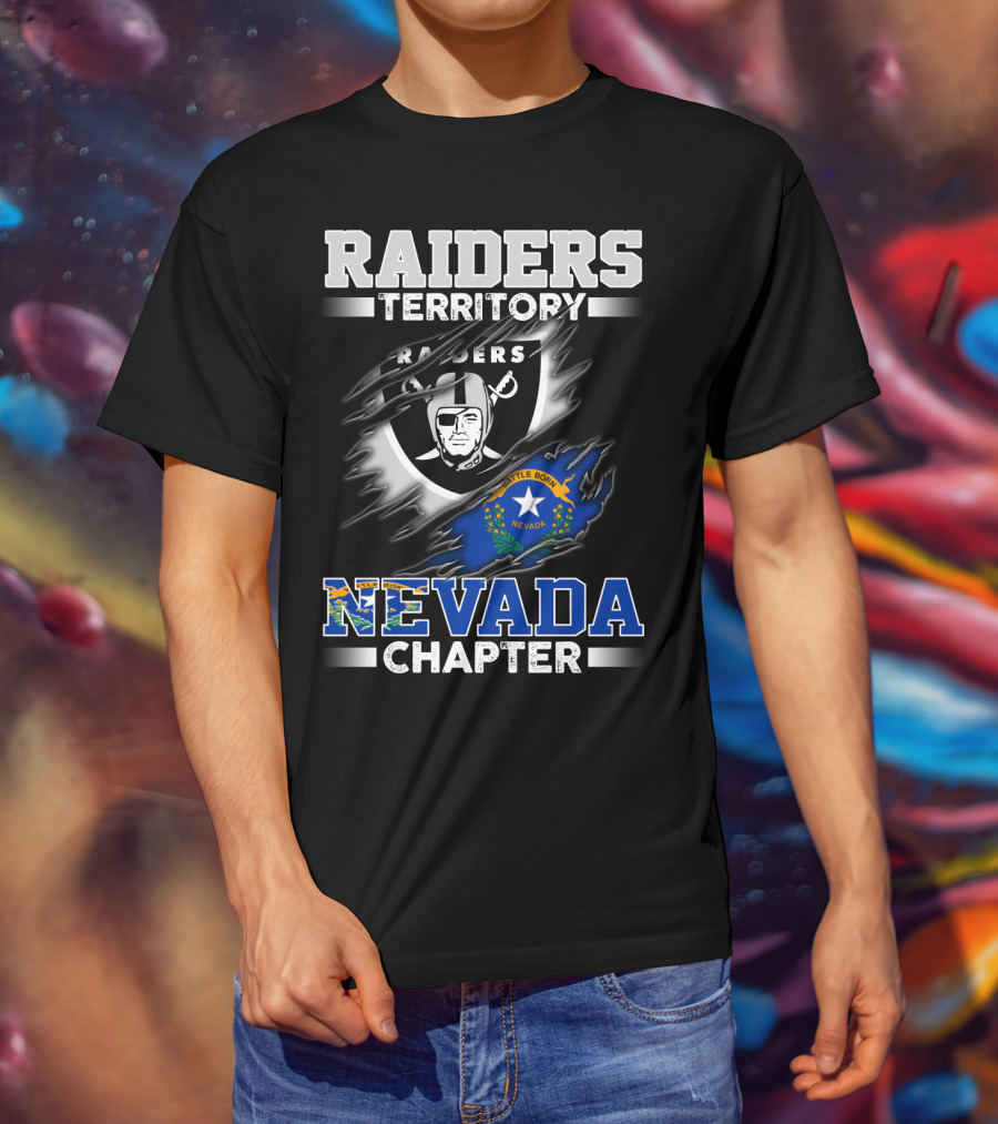 Raiders Territory Nevada Chapter Battle Born T-Shirt