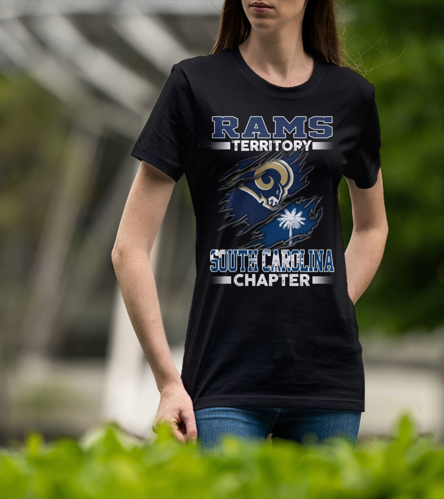 RAMS Territory South Carolina Chapter Ripped Logo Palmetto T-Shirt