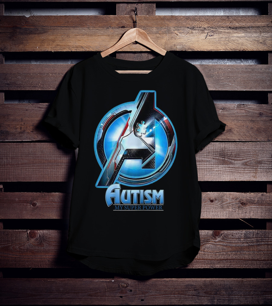 Autism My Super Power Avengers T-Shirt