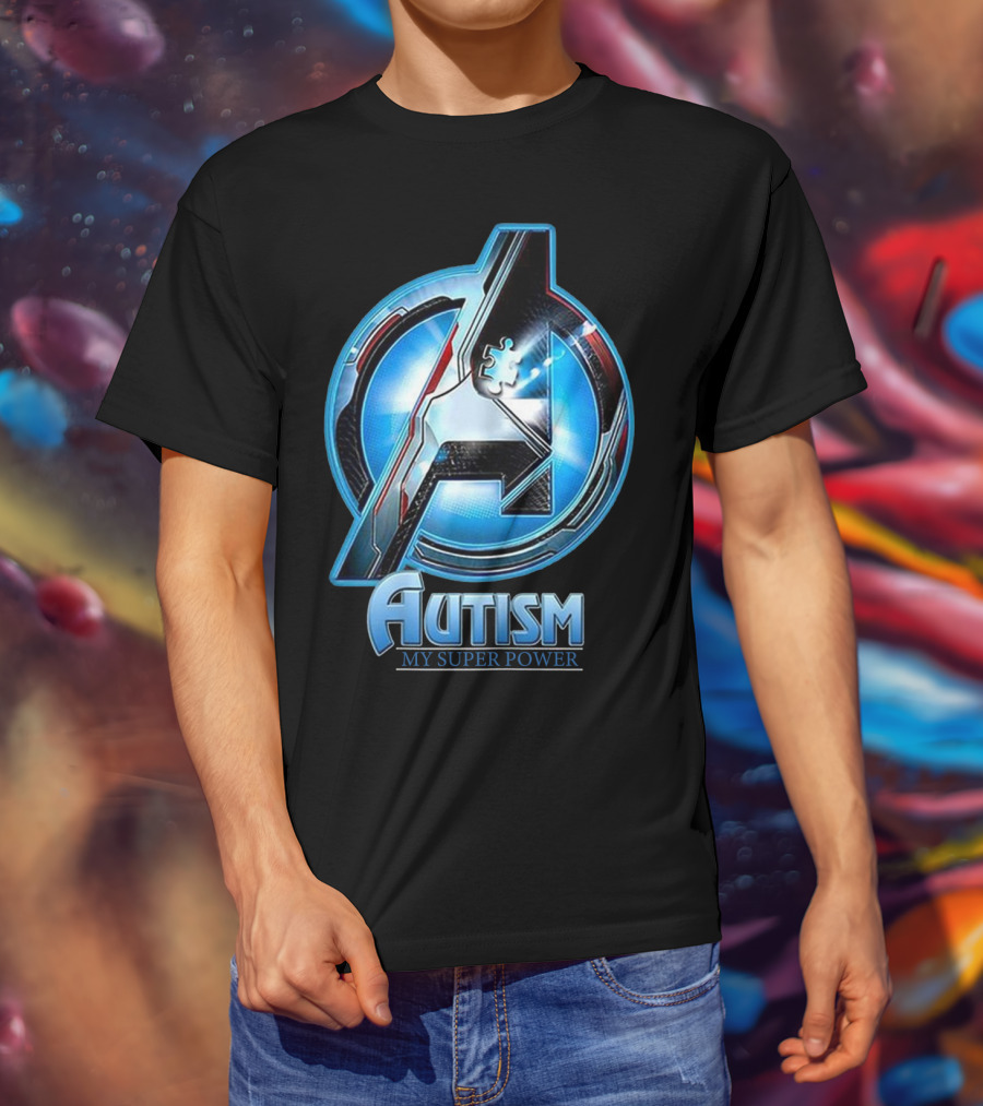 Autism My Super Power Avengers T-Shirt
