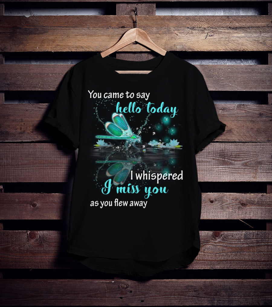 You Came To Say Hello Today I Whispered I Miss You As You Flew Away T-Shirt