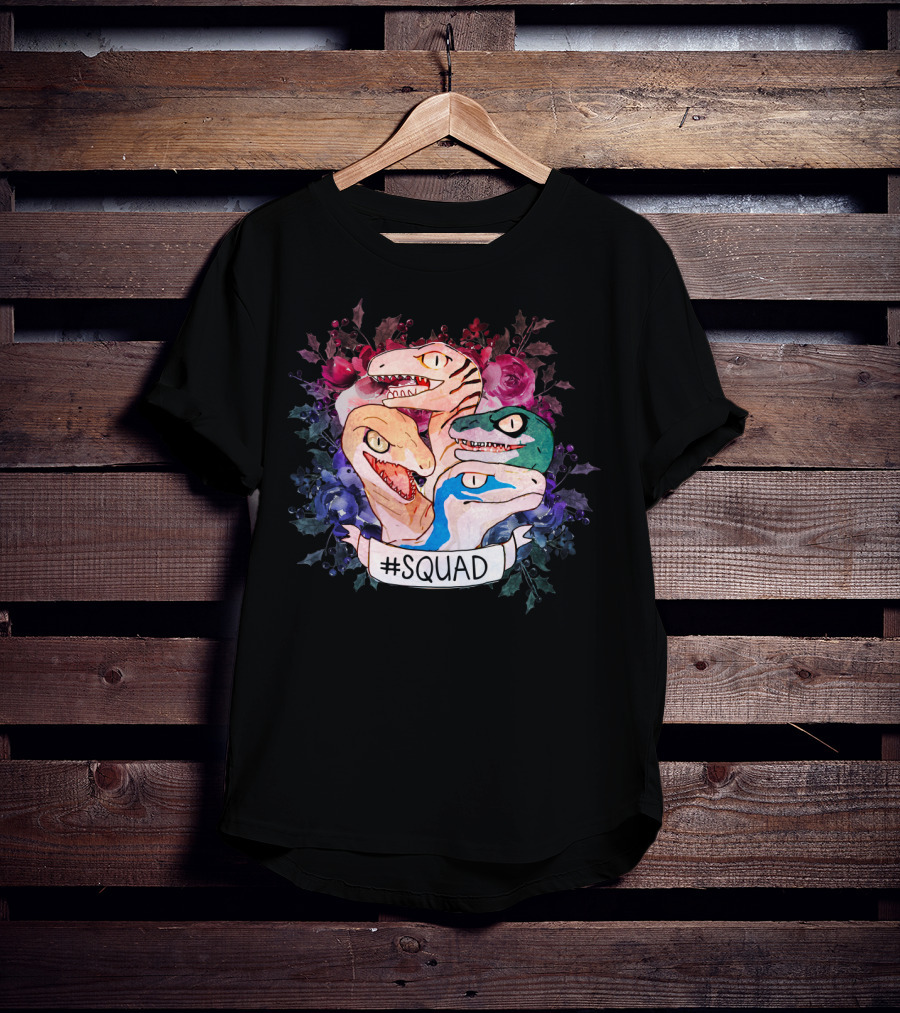 Squad Dinosaur Floral Raptors T-Shirt