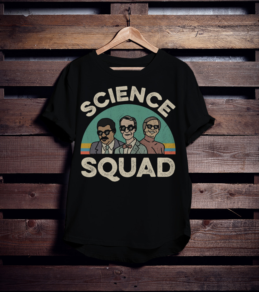 Science Squad Retro Style Trio T-Shirt
