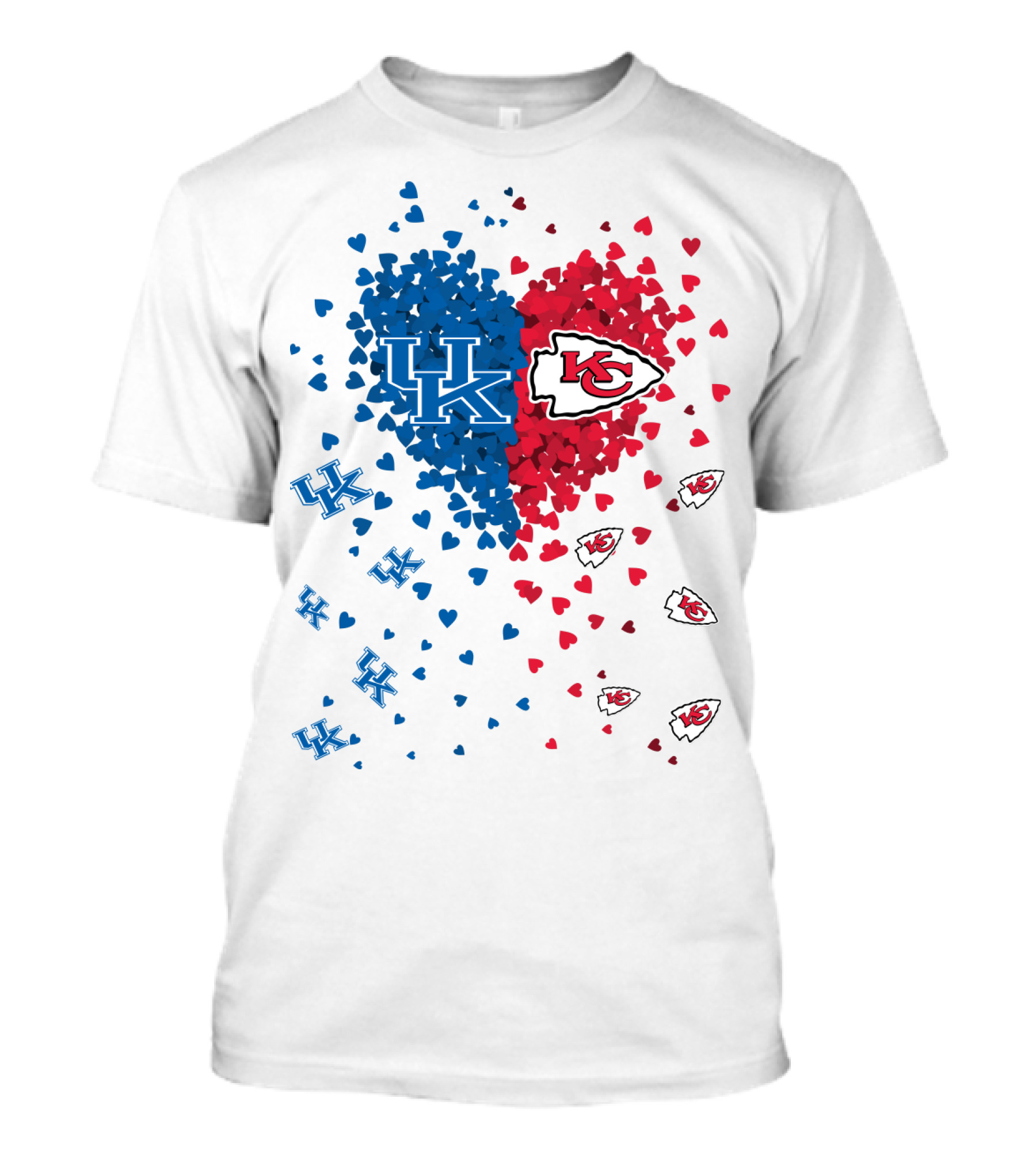 UK Heart Chiefs Wildcats Kansas City Chiefs T-Shirt