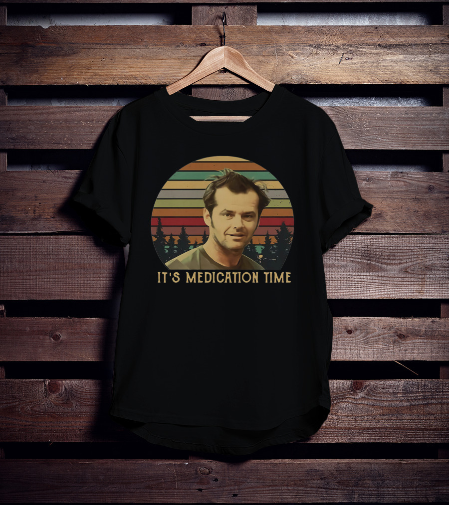 One Flew Over The Cuckoo's Nest It's Medication Time Vintage T-Shirt