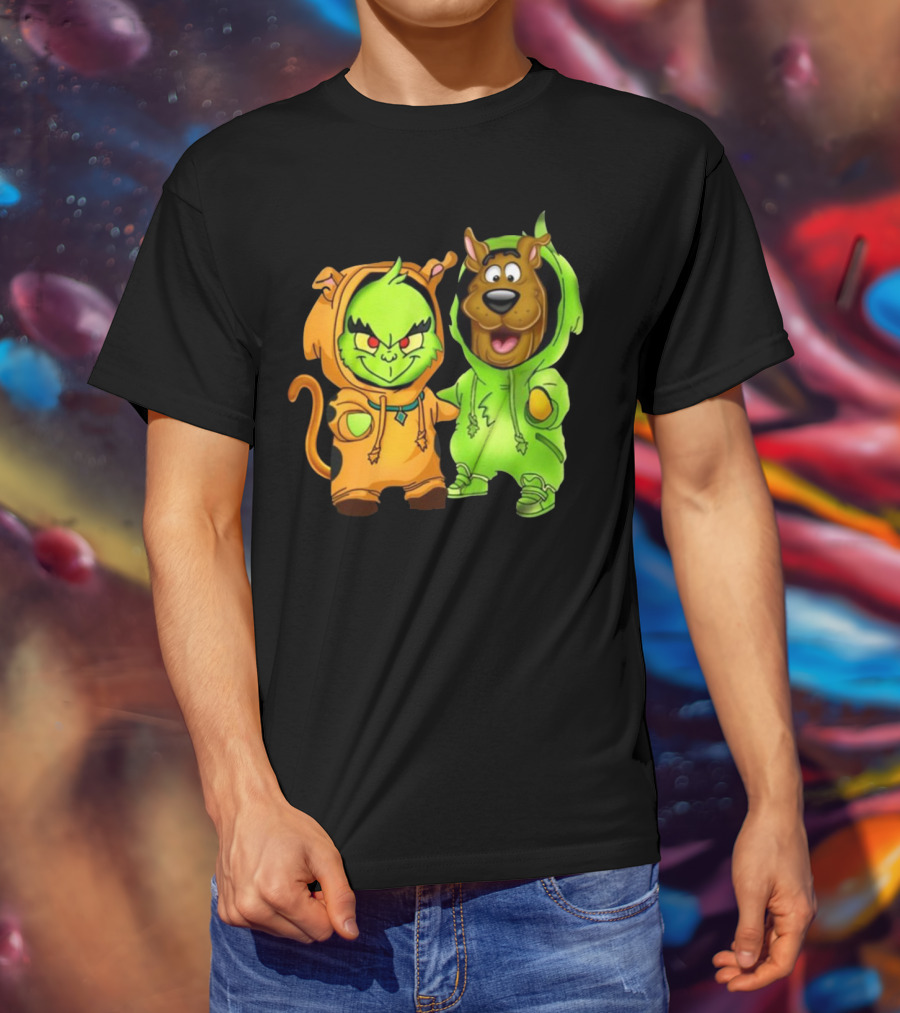 Grinch Scooby Doo Costume Mashup Halloween Crossover T-Shirt