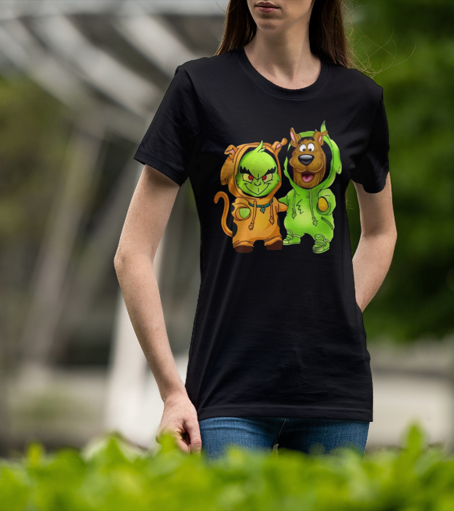 Grinch Scooby Doo Costume Mashup Halloween Crossover T-Shirt