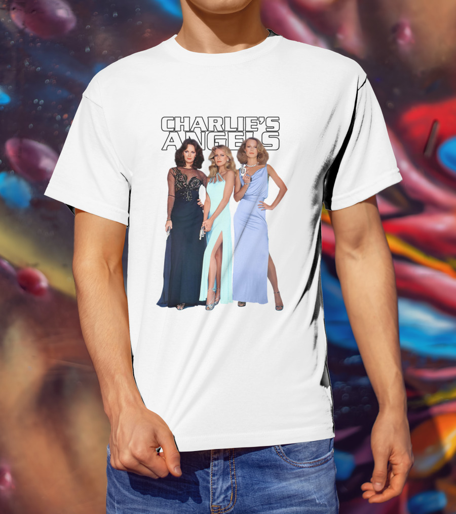 Charlie's Angels Classic Trio In Evening Gowns T-Shirt
