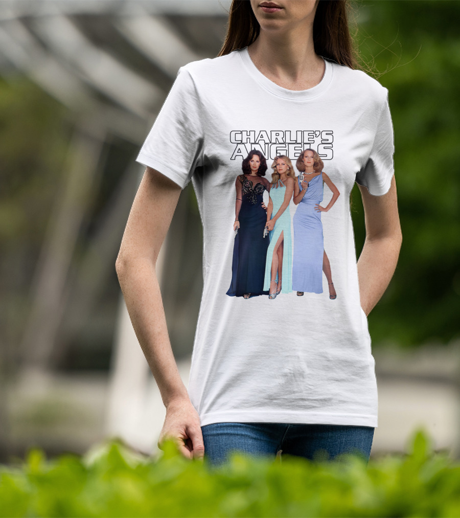 Charlie's Angels Classic Trio In Evening Gowns T-Shirt