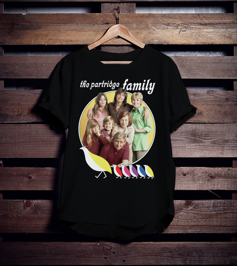 The Partridge Family Yellow Circle Five Birds T-Shirt