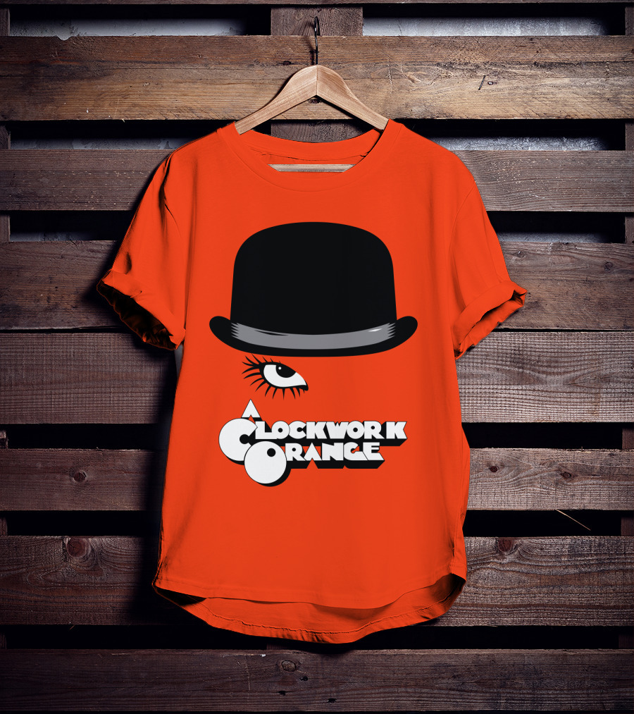 A Clockwork Orange Bowler Hat And Eyelash T-Shirt
