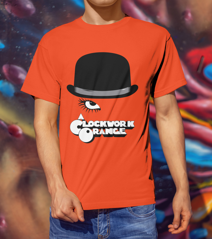 A Clockwork Orange Bowler Hat And Eyelash T-Shirt