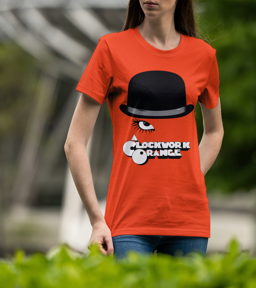 A Clockwork Orange Bowler Hat And Eyelash T-Shirt