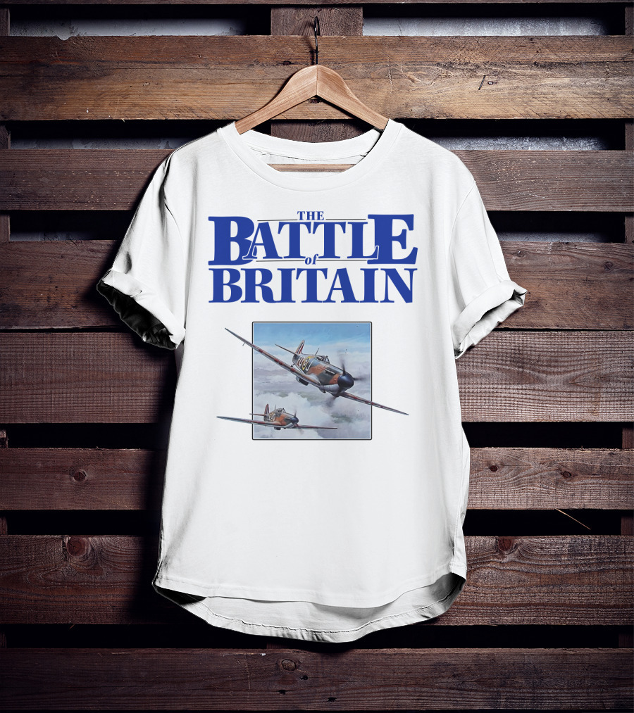 The Battle Of Britain Fighter Aircraft Iconic WWII Scene T-Shirt