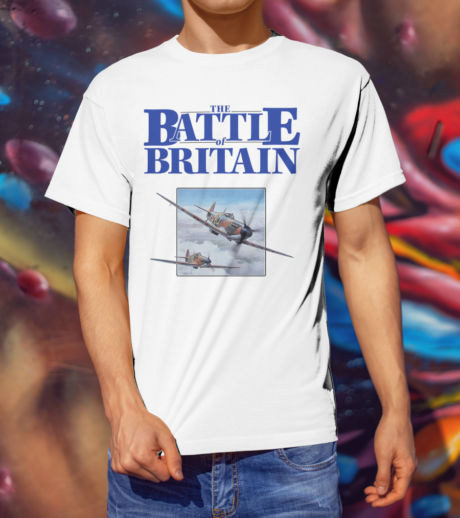The Battle Of Britain Fighter Aircraft Iconic WWII Scene T-Shirt