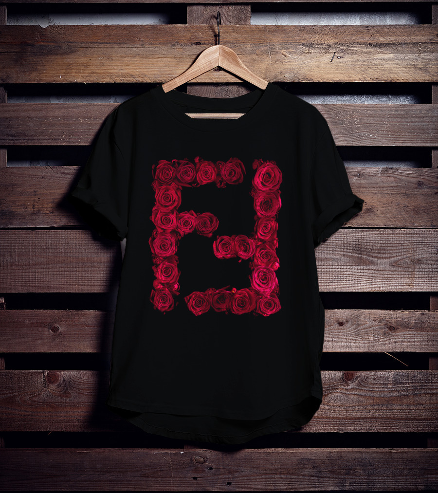 FD Red Roses Block Letters T-Shirt