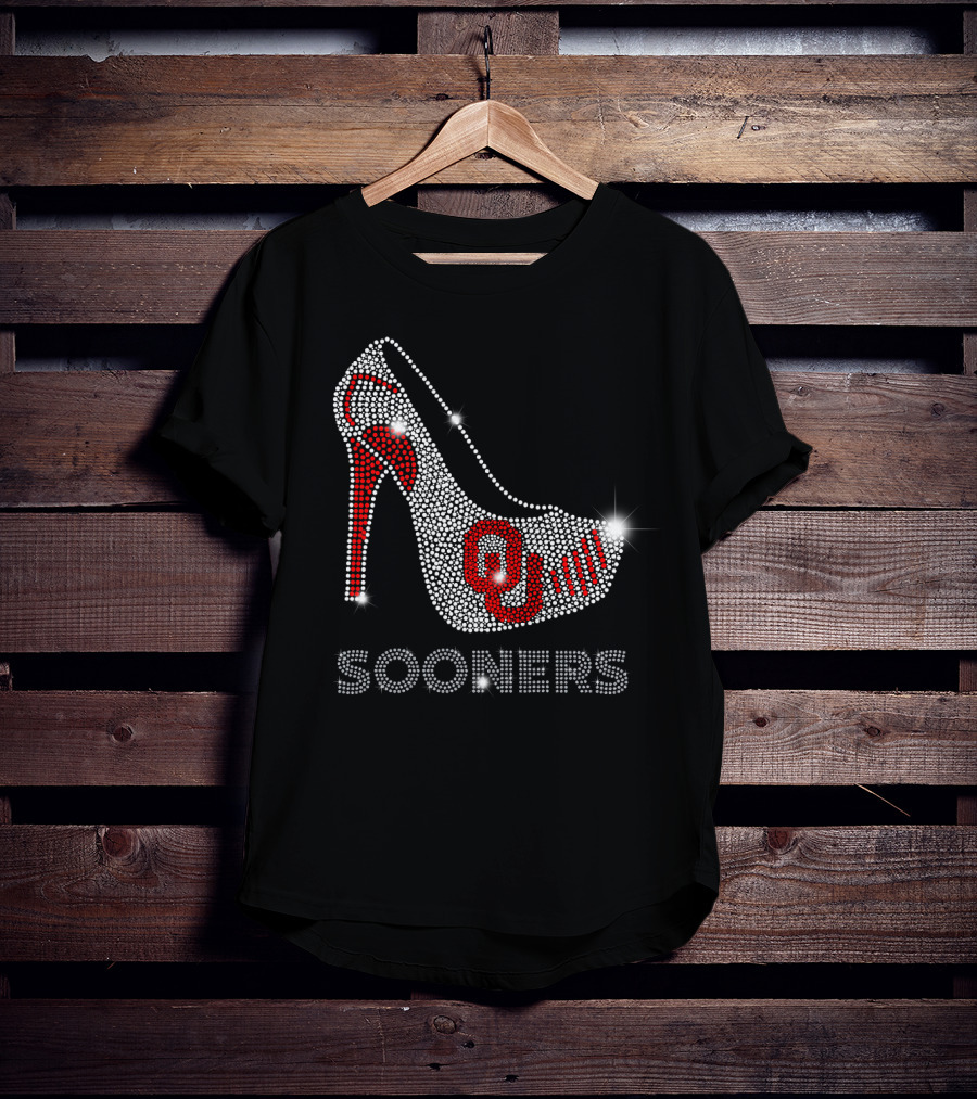Oklahoma Sooners OU High Heel Sparkle T-Shirt