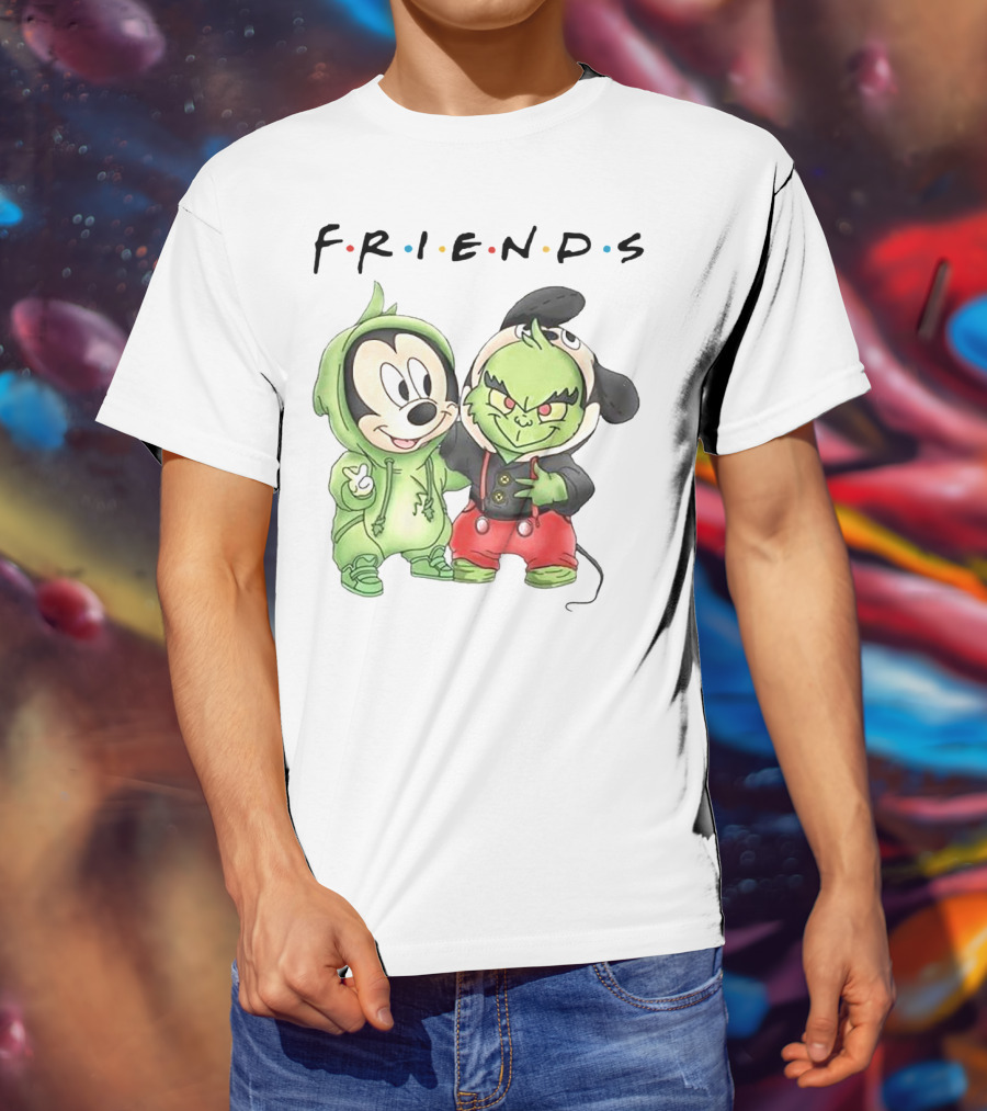Friends Grinch Mickey Mashup T-Shirt