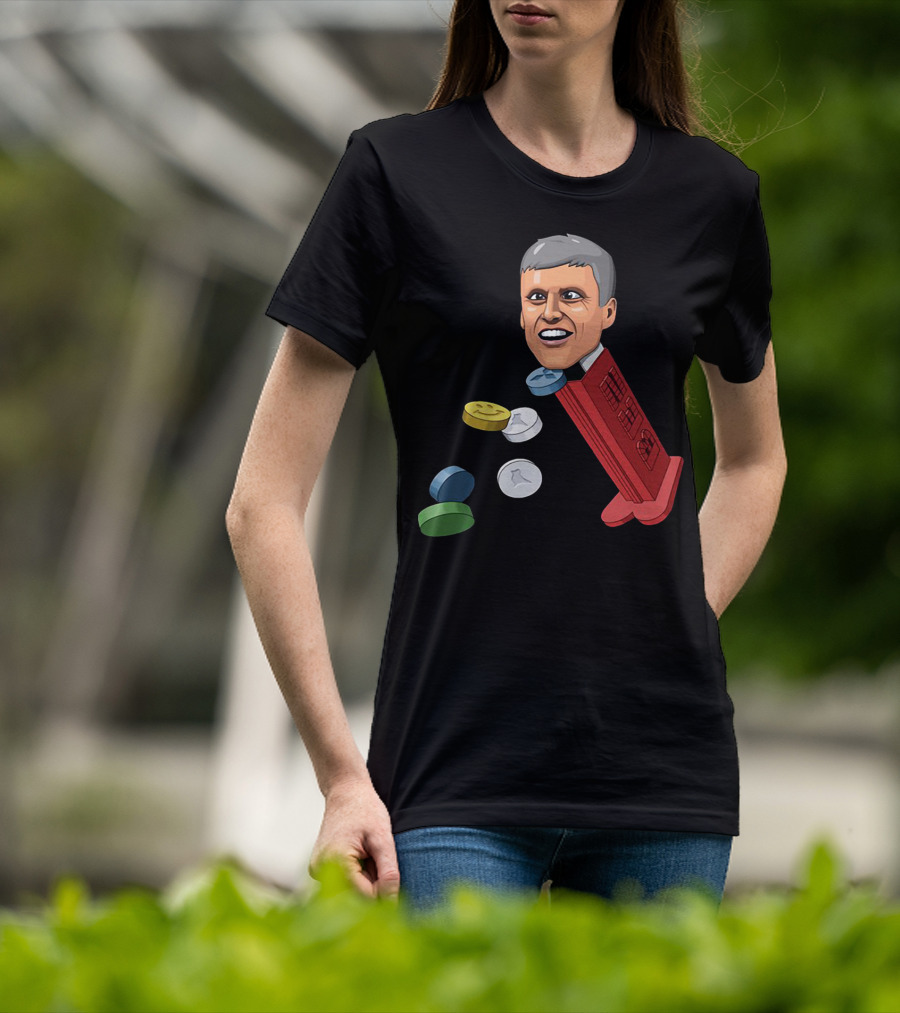 Jim’ll Paint It Dispenser With Flying Colorful Tablets T-Shirt