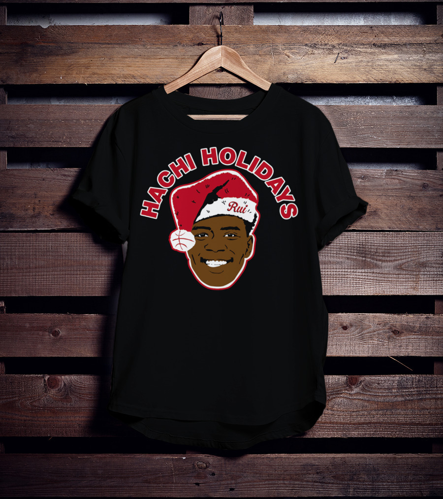 Hachi Holidays Rui Santa Hat Basketball Black T-Shirt