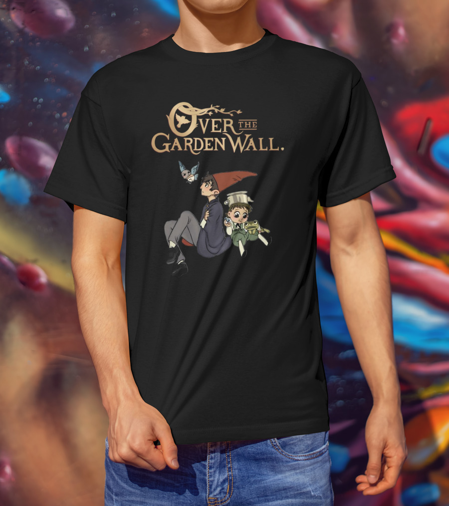 Wirt And Greg Over The Garden Wall Characters With Frog And Bluebird T-Shirt