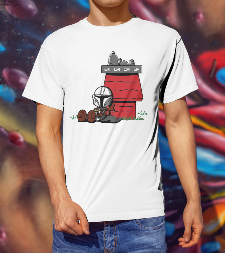 The Mandalorian And Snoopy House Crossover T-Shirt