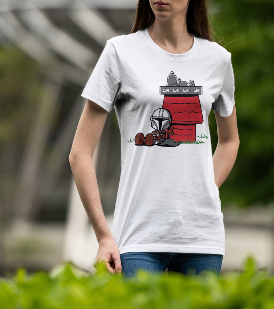 The Mandalorian And Snoopy House Crossover T-Shirt