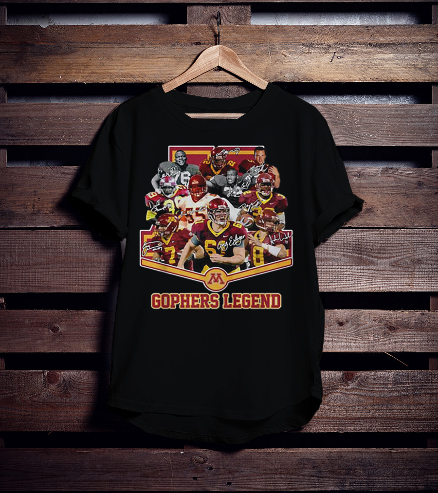 Gophers Legend Minnesota Golden Gophers Signatures T-Shirt