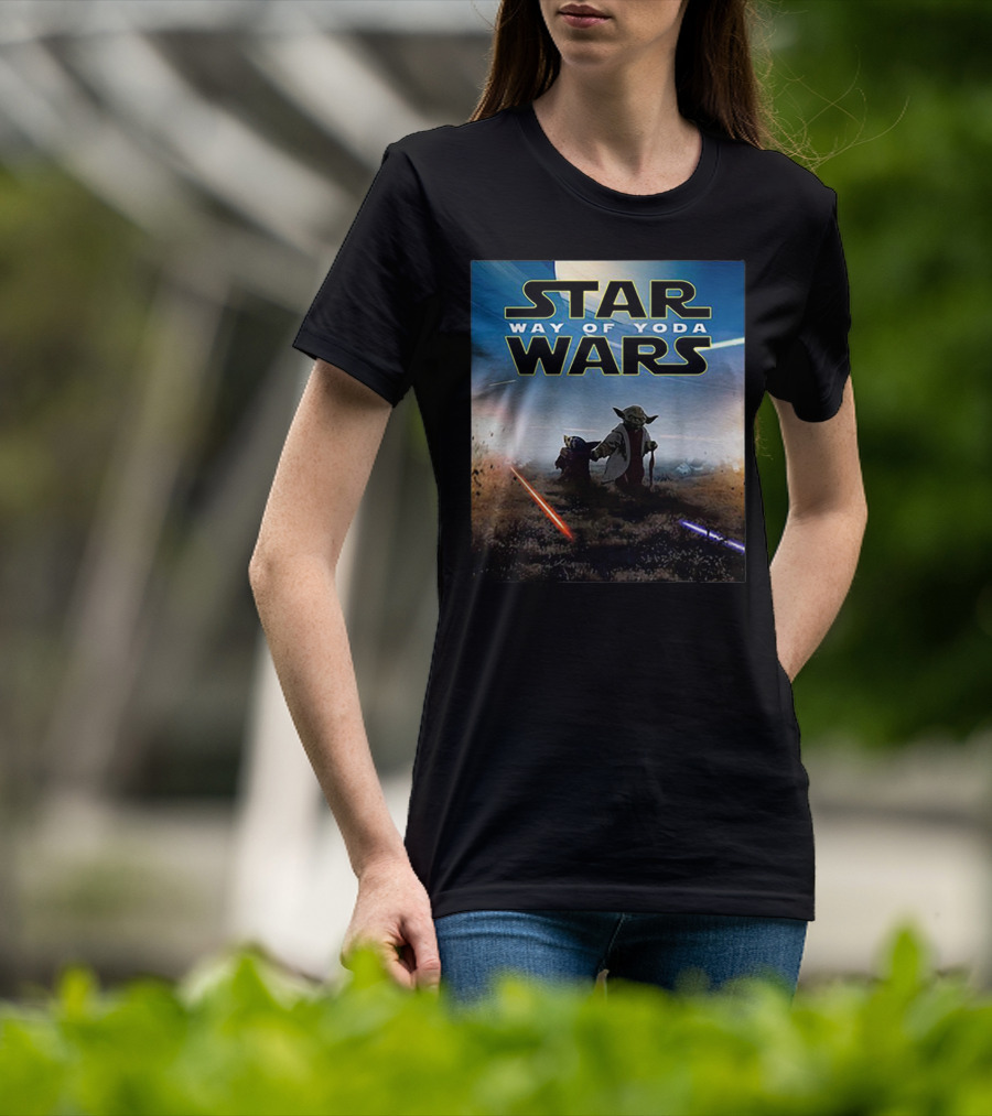 Star Wars Way Of Yoda Lightsaber Duel Scene T-Shirt