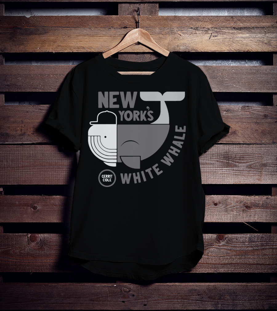New York's Gerrit Cole White Whale Baseball T-Shirt