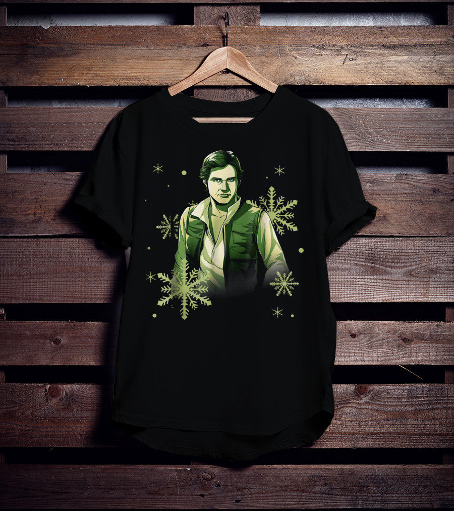 Star Wars Han Solo Christmas Noel Snowflake Fan T-Shirt