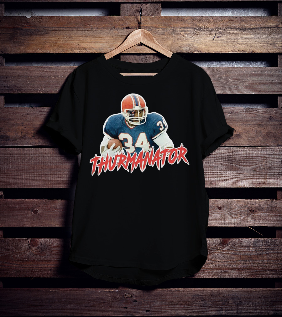 Thurmanator 34 Vintage Football Jersey Memorabilia T-Shirt