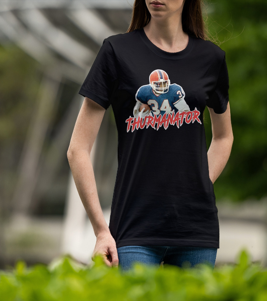 Thurmanator 34 Vintage Football Jersey Memorabilia T-Shirt