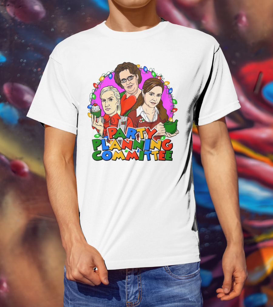 The Office Party Planning Committee Christmas Lights T-Shirt