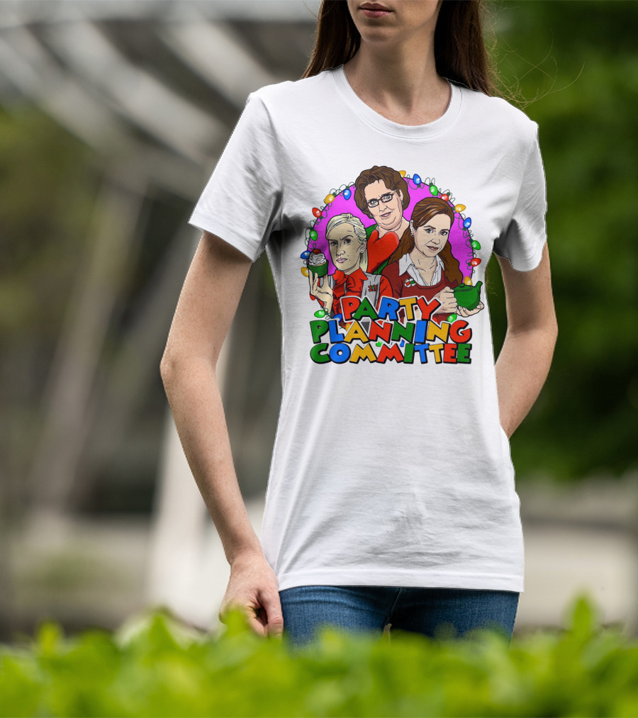 The Office Party Planning Committee Christmas Lights T-Shirt