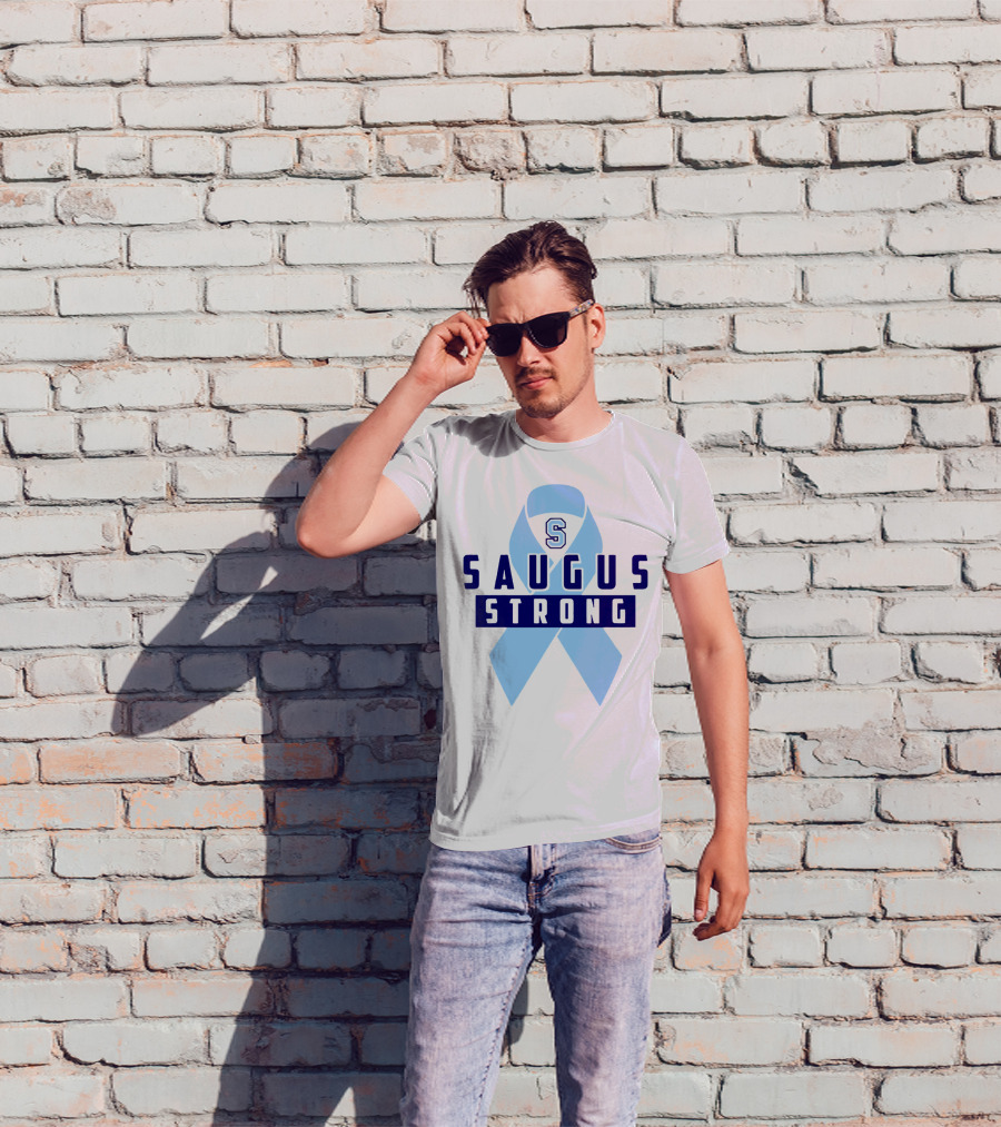 Saugus Strong Blue Ribbon S T-Shirt