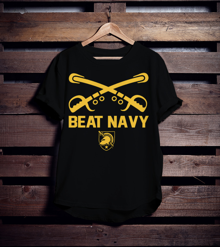 Army West Point Beat Navy Football Swords And Helmet Emblem T-Shirt