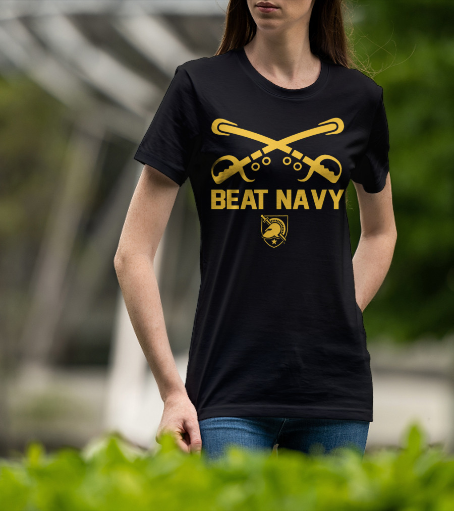 Army West Point Beat Navy Football Swords And Helmet Emblem T-Shirt