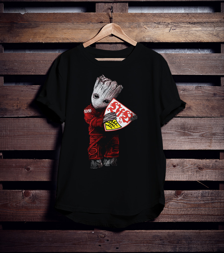 Baby Groot Hugging VfB Stuttgart T-Shirt