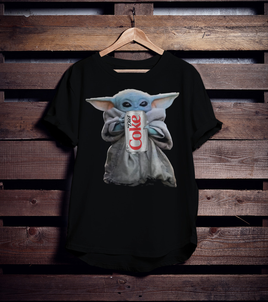 Baby Yoda Holding Diet Coke Can T-Shirt