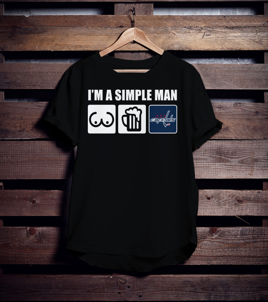 I'm A Simple Man Beer Capitals Logo Icons T-Shirt