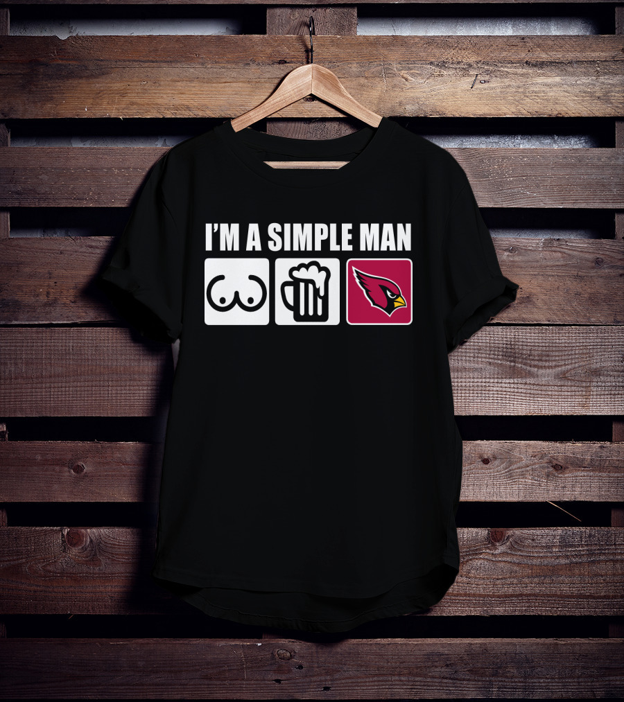 I'm A Simple Man Cardinals Iconic Symbols T-Shirt