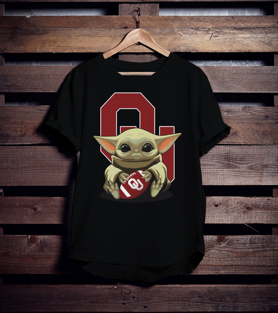 Yoda Baby Ou Sooners Football T-Shirt