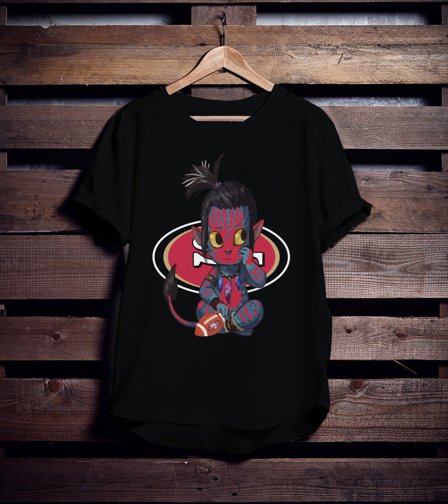 Avatar Meets 49ers NFL Team Football Crossover T-Shirt