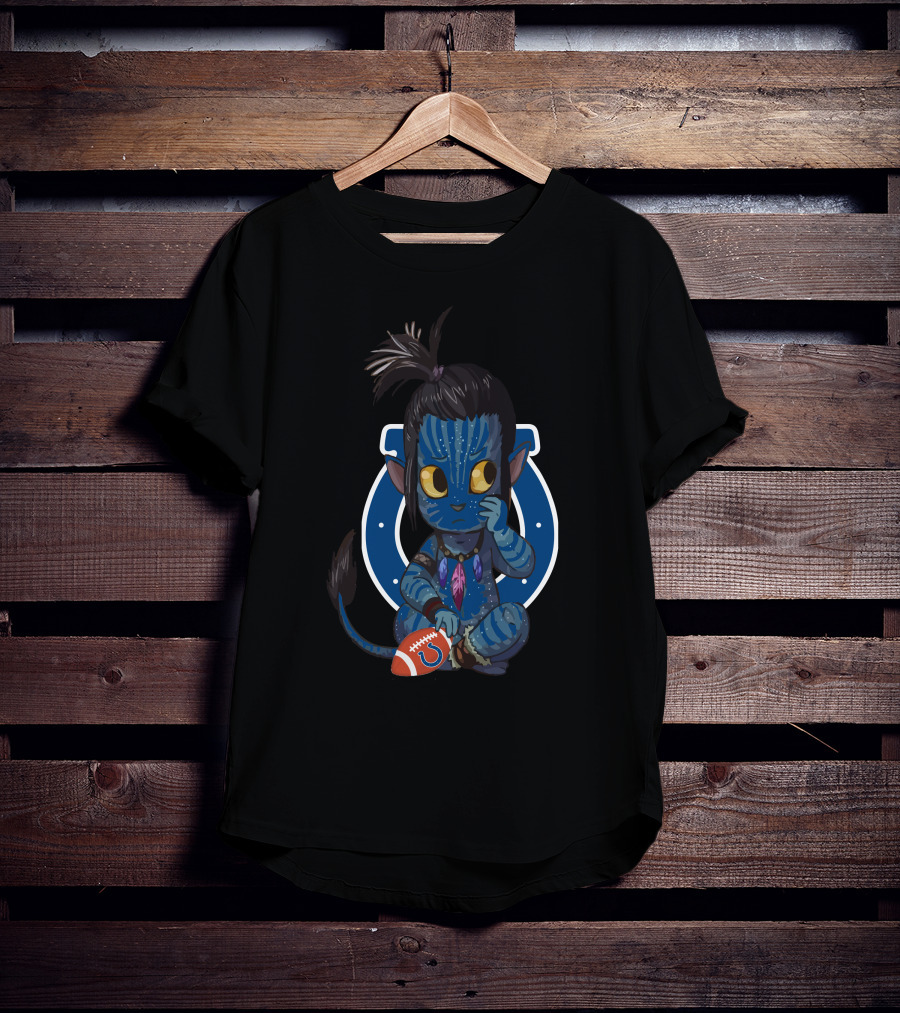 Colts Avatar Alien Football Character Fusion T-Shirt