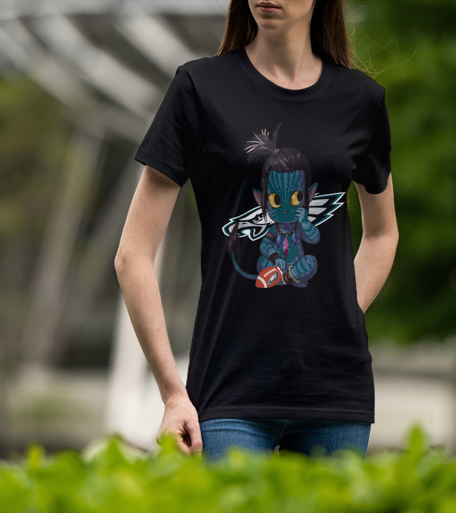 Philadelphia Eagles Avatar Na'vi Crossover Football Fan T-Shirt