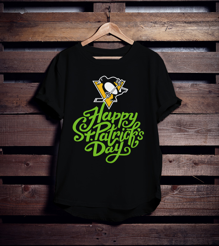 Happy St. Patrick's Day Pittsburgh Penguins T-Shirt